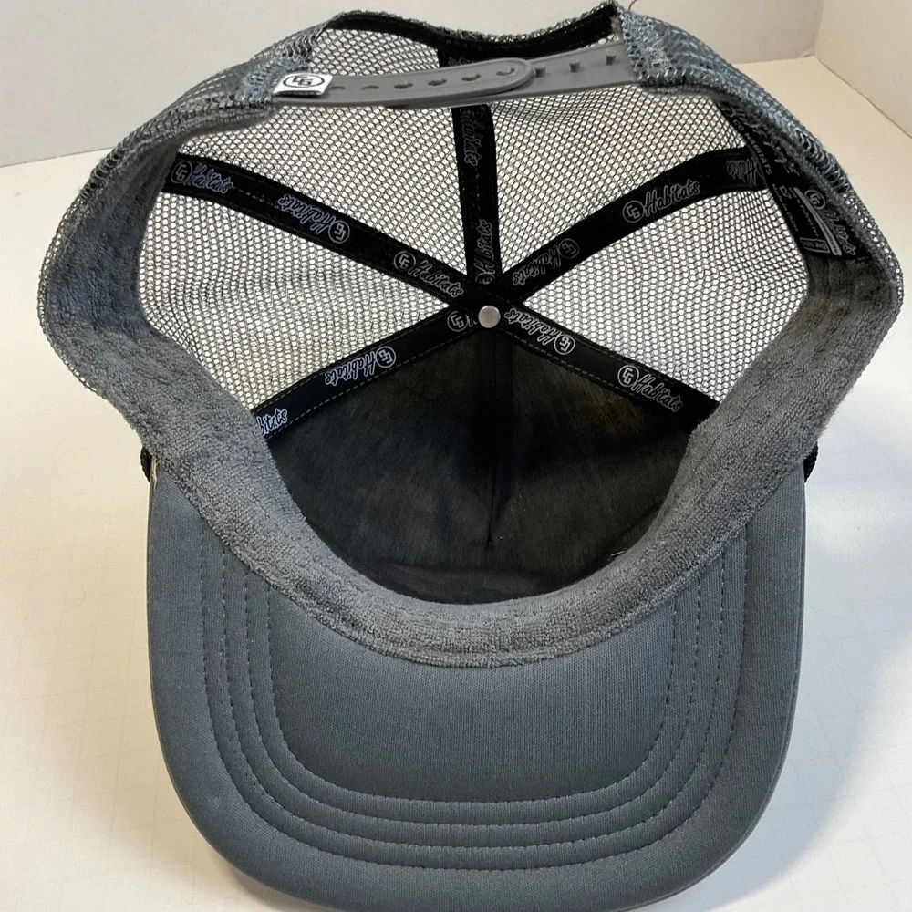 CG Habitats Sports Haus Adventure Outpost Camo Trucker Hat Snapback Grey Cap